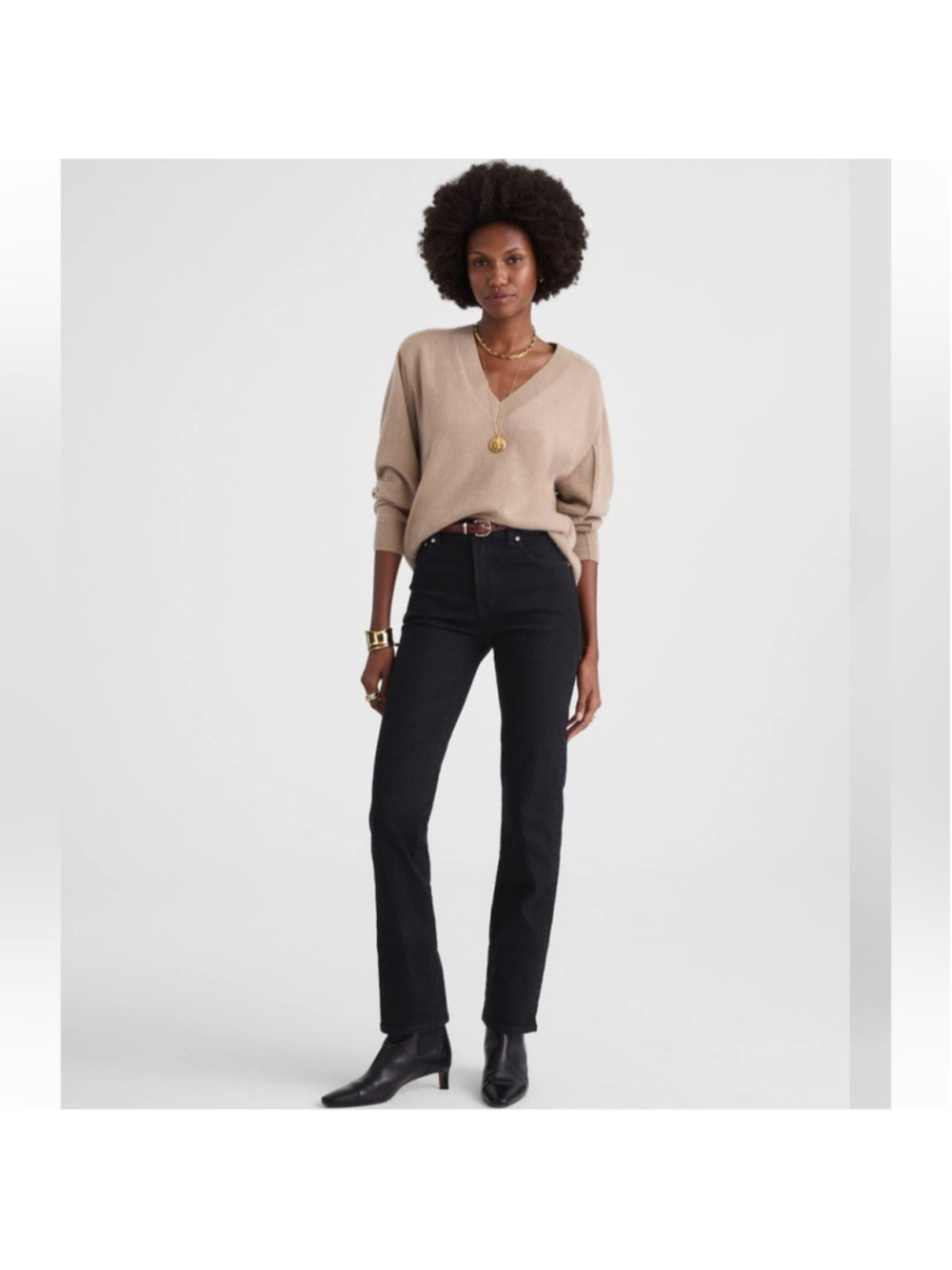 Madewell NWT longline straight Jean black womens size 29